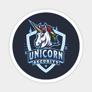 Unicorn Security Birthday Halloween Bodyguard Magnet